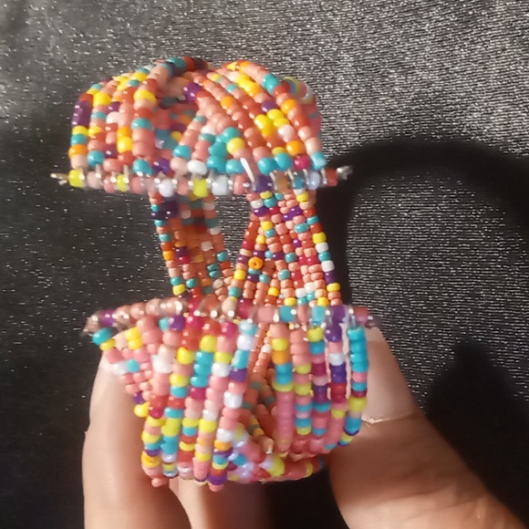 Beaded braided wrapped bracelets colorful expandable - Picture 4 of 4